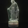 thumbnail image 4 of 3D Night Light Jesus Illusion Lamp 7 Colors Changing Remote Control Led Christian Decorative Table Lamp Christian Prayer Lamp, 4 of 5