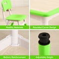 thumbnail image 4 of Kids Table and 4 Chairs Set with Graffiti Desktop and Non-Slip Legs, Height Adjustable Toddler Table and Chairs Set for for Preschoolers, 4 of 8