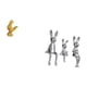 thumbnail image 5 of Escultura De Figura Familiar De Gallo Y Conejo Feng Shui Para Decoración Del Hogar, Cumpleaños, Aniversarios, Centro De Mesa, Armario, Estantería, Exhibición, 5 of 8