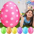 thumbnail image 3 of Inflatable Easter Eggs Outdoor Decoration,24 Inch PVC Easter Inflatables Egg Ornament for Yard Decor,Kids Toys Colorful Eggs Inflatable Easter Eggs Ornaments for Lawn,Garden,Party, 3 of 6
