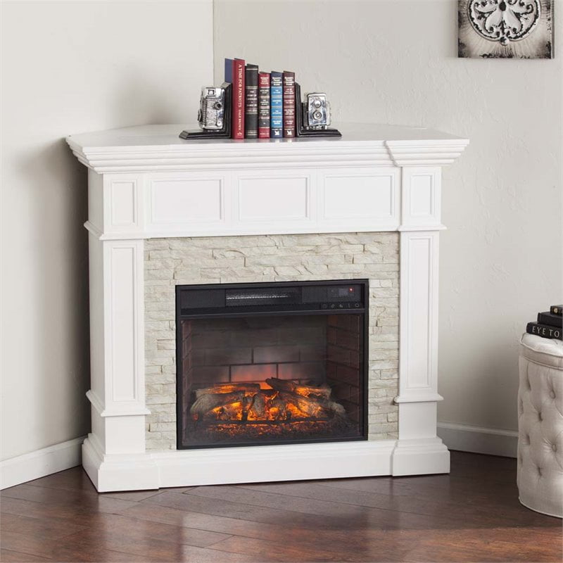Bowery Hill Corner Infrared Electric Fireplace