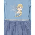 thumbnail image 3 of Disney Toddler Girls Frozen Long Sleeve BallerinaTutu Dress (Dusty Blue, 5), 3 of 7