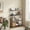 Black, variant on LEDREM 5-Tier Metal Storage Rack with X-Frame Sides, Heavy-Duty Wire Shelving Unit, Deep Organizer for Entryway Kitchen Bathroom Living Room, Industrial Ink Black