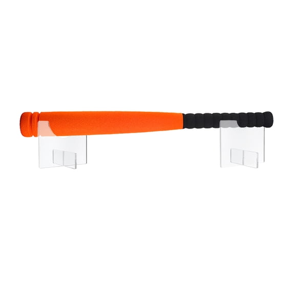 FUEENIRVA 2Pcs Transparent Acrylic Baseball Bat Support Base for Display and Desktop Use