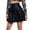 Navy, variant on Riforla Leather Mini Skirt Women Fashion Pleated High Waist Short Solid Pu Skirt Women's Skirts Navy XL