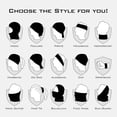 thumbnail image 4 of Motique Accessories Paisley Bandana Neck Gaiter Tube Headwear Motorcycle Face Scarf, 4 of 7