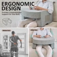 thumbnail image 5 of NAIZEA Reading Pillow for Gaming, Extra Large Arm Rest Pillow for Adult, Memory Foam Lap Desk Pillow for Reading, Working, Crocheting, Playing Steam Deck Switch or Sitting in Bed Couch, 5 of 10