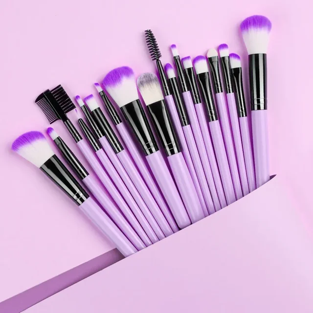 Nuevo juego de pinceles de maquillaje suaves y esponjosos para cosméticos, base, rubor, polvos, sombras de ojos, pinceles de maquillaje Kabuki, herramienta de belleza