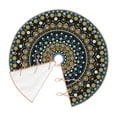 thumbnail image 3 of Bingfone Christmas Tree Skirt Mat Christmas Decoration Interior 48"-Dot Mandala, 3 of 8