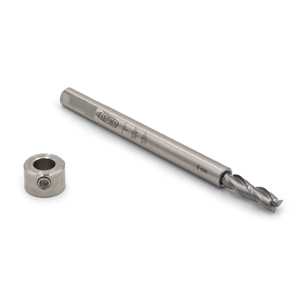 Kreg Fresa de Mortaja Mortasemate - Herramienta de Mortaja en Espiral para Trabajar la Madera - Broca con Punta de Carburo - Compatible con Cualquier Taladro y Plantilla de Espiga Suelta Mortasemate -