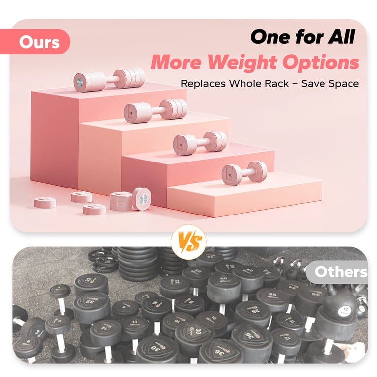 MERACH 4-in-1 Adjustable Dumbbell Set for Women photo 2
