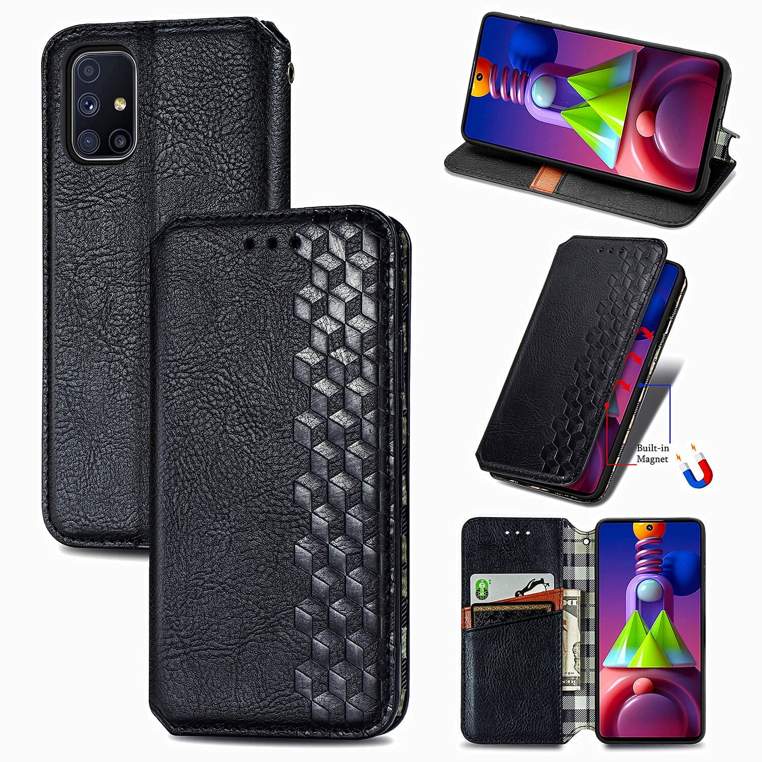 Case for Samsung Galaxy M51 Flip Cover Wallet Flip Kuwait Ubuy