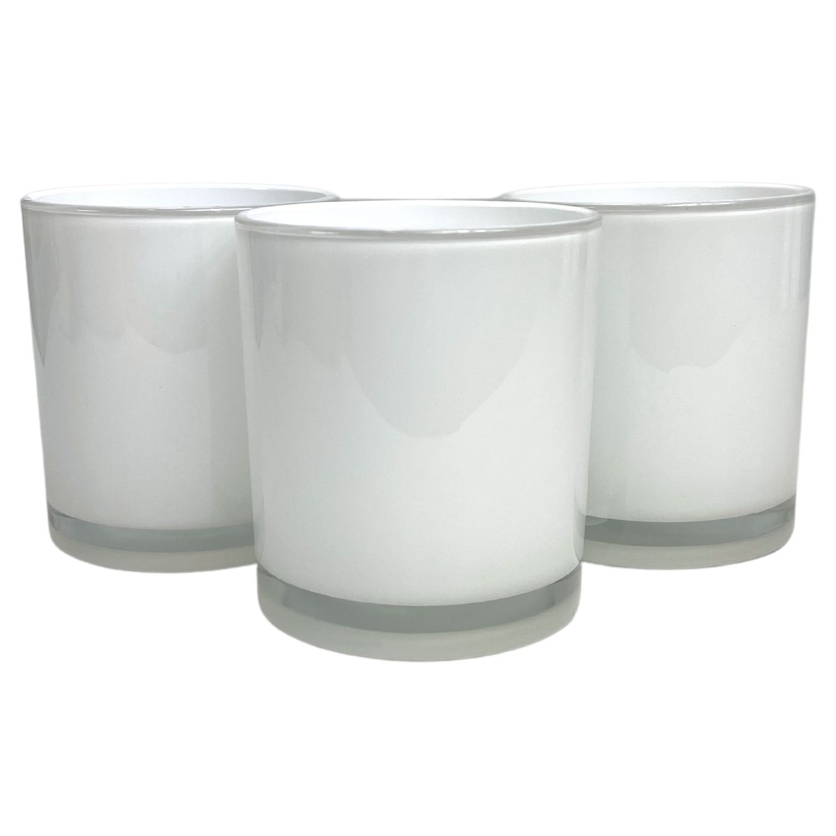 14 oz. Havana Milk White Empty Candle making Jar candle vessels for DIY candle-making projects (Box of 12) FREE SHIPPING