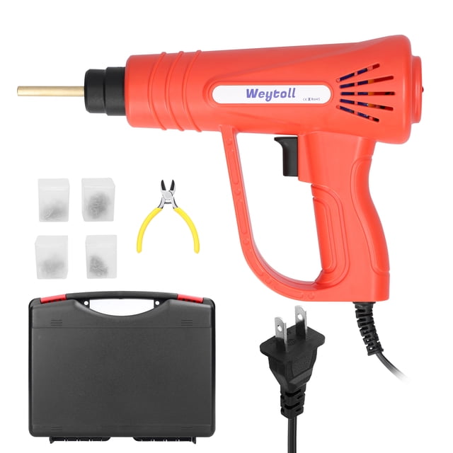 70W Portable Handheld Plastics Welding Machine Panel Crack Repairs Kit Thermal Cutting Hot Stapler Plastics