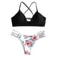 thumbnail image 1 of Gibobby Conjunto de traje de baño de bikini Pieza de baño Ropa de playa Pushups Bikini Traje de baño de dos cortes Conjunto de tankinis de traje de baño (Negro,M), 1 of 5