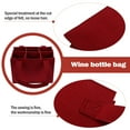 thumbnail image 3 of unbranded 1Ud Bolsa Tote De Fieltro Roja Para De Vino Resistente Y Plegable, 3 of 6
