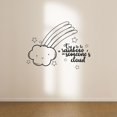 thumbnail image 3 of Try To Be A Rainbow In Someones Cloud Cute Stars And Smiling Cloud Design Vinyl Wall Art Sticker Decal Home Kids Room Study Room Boys Girls Wall Décoration Design Wall Décor Size (8x10 inch), 3 of 3