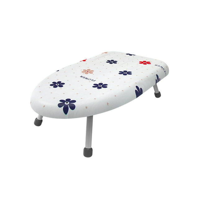 Planche à Repasser de Table Petite Pliable avec Repose-Fer Housse Extra Épaisse Portable avec Pieds Antidérapants Résistante à la Chaleur