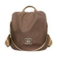 thumbnail image 4 of Mochila para mujer, bolso de mano, mochila de viaje informal para mujer, para vacaciones, al aire libre marrón, 4 of 9