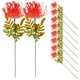 thumbnail image 1 of 10 tallos artificiales de flores de lirio araña rojo (Lycoris radiata), 1 of 7