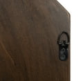 thumbnail image 4 of Creative Co-Op Hexagonal Carved Wood Framed Wall Mirror, Walnut, 4 of 7