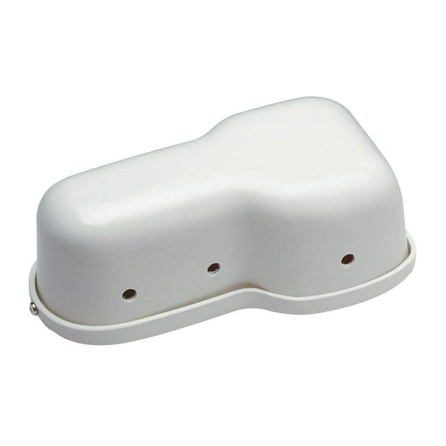 Cubierta de motor de limpiaparabrisas Marinco 33025 de plástico ABS blanco