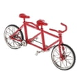 thumbnail image 3 of 1/16 Tandem Model, Alloy Bike With Tandem Style For Display Item, Home Decoration And Collections - Various Colors Available Rojo completo CUTICAT Juguete de bicicleta tándem, 3 of 7