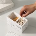 thumbnail image 3 of Recipiente para palillos de dientes reutilizable Contenedor organizador de decoración de con tapa Caja de palillos de dientes para almacenamiento blanco Sunnimix Envase de moldadientes, 3 of 7