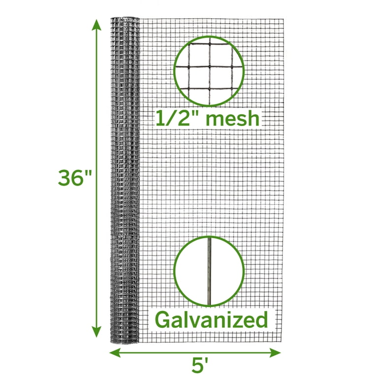 Garden Craft Hardware Cloth, 36" H x 5 Ft, 1/2" Mesh photo 3