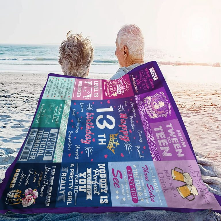  Sweet 13th Birthday Gifts for Girls 13th Gifts for her Sweet  13th Birthday Gifts Ideas for Girls 13th Birthday Decorations Happy 13th  Birthday Gifts for Daughter Sister Birthday Blanket 50x60 Inches 