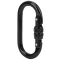 thumbnail image 1 of Rosca de tornillo en forma de O, equipo de mosquetón para escalada en roca, gancho de seguridad, hebilla para hamaca de Yoga, negro electroforético, 1 of 8