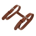 thumbnail image 1 of Forma de correa de cartera de material cuero ajustable para aleteo de picnic alfombra de soporte de manta, 1 of 8