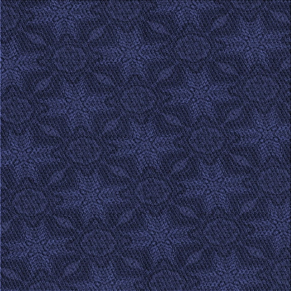 Ahgly Company Machine Washable Indoor Square Transitional Night Blue Area Rugs, 7' Square