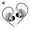 Silver - Harman Target（No Mic）, variant on KZ Castor 2DD Dual Dynamic Driver In-Ear Monitors, Tunable HiFi Earphones with Deep Bass, Detachable Cable Wired IEM Headphones for Audiophiles