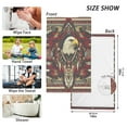 thumbnail image 6 of Yayeee 100% Cotton Hand Towels for Bathroom 16" x 28" Kitchen Towel, Red Abstract Eagle, 6 of 7