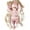 pink, variant on Newborn Baby Boy Girl Leisure Clothes Outfits Embroidery Long Sleeve Romper Bodysuit Baby Shower Coming Home Outfit Tops+Pants+Hat