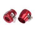 thumbnail image 1 of Unique Bargains 2pcs AN8 Hex Black Car Hose Finisher Clamp Adapter Line End Cover Connector, 1 of 6
