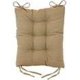 thumbnail image 3 of Klear Vu The Gripper Non-Slip Rocking Chair Cushion Thick, includes Seat Pad & Back Pillow with Ties for Indoor Living Room Rocker, 17x17 Inches, 2 Piece Set, Tan 2 Count, 3 of 5