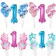 thumbnail image 4 of 11/25 Uds. Globo de látex transparente de ágata de mármol conjunto de confeti de lentejuelas cumpleaños fiesta de aniversario número Kits de decoración para fiestas Ágata rosa+lentejuelas rojas rosas Matsuzay JJ15589-01, 4 of 6