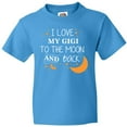 thumbnail image 3 of Inktastic I Love My Gigi to the Moon and Back Youth T-Shirt, 3 of 5