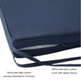 thumbnail image 5 of Greendale Home Fashions 18 x 18 in. Navy Outdoor Dining Seat Cushion (4-Pack), 5 of 6