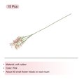 thumbnail image 3 of Flores Artificiales de Gypsophila Rosa Unique Bargains 3 Ramas 15 Piezas Tacto Real, 3 of 6