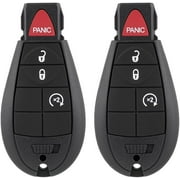 Key Fob Replacement Compatible for Dodge Ram 1500 2013 2014 2015 2016 2017 2018 2019 2020 2021 2500 3500 4500 5500 2013-2018 Pickup Truck Keyless Entry Remote Control GQ4-53T (Pack of 2)