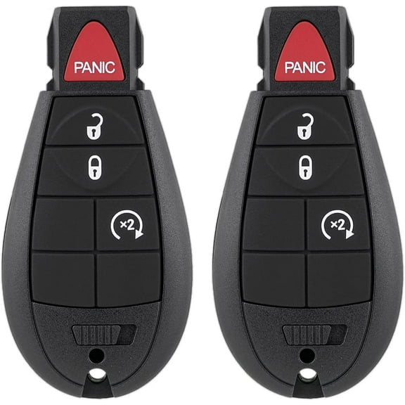 Key Fob Replacement Compatible for Dodge Ram 1500 2013 2014 2015 2016 2017 2018 2019 2020 2021 2500 3500 4500 5500 2013-2018 Pickup Truck Keyless Entry Remote Control GQ4-53T (Pack of 2)