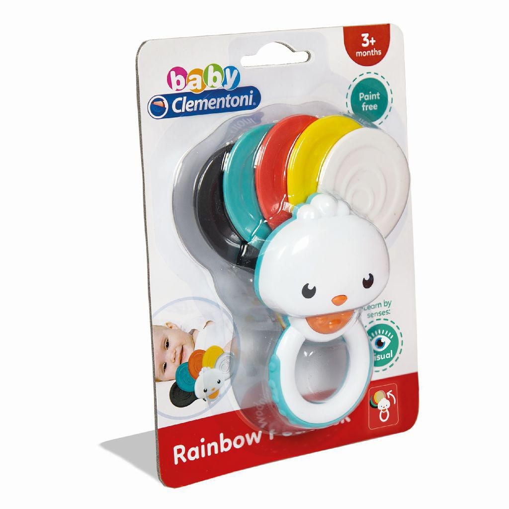 Rainbow Peacock Rattle