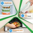 thumbnail image 3 of NutriChef 10-Piece Stackable Superior Glass Meal-prep Storage Containers w/Air Hole (Green), 3 of 7