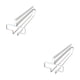 thumbnail image 2 of Estante para copas de vino Bearachild colgante de hierro sin perforaciones 2piezas Blanco, 2 of 6