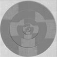 thumbnail image 1 of Ahgly Company Machine Washable Indoor Square Transitional Platinum Gray Area Rugs, 7' Square, 1 of 7
