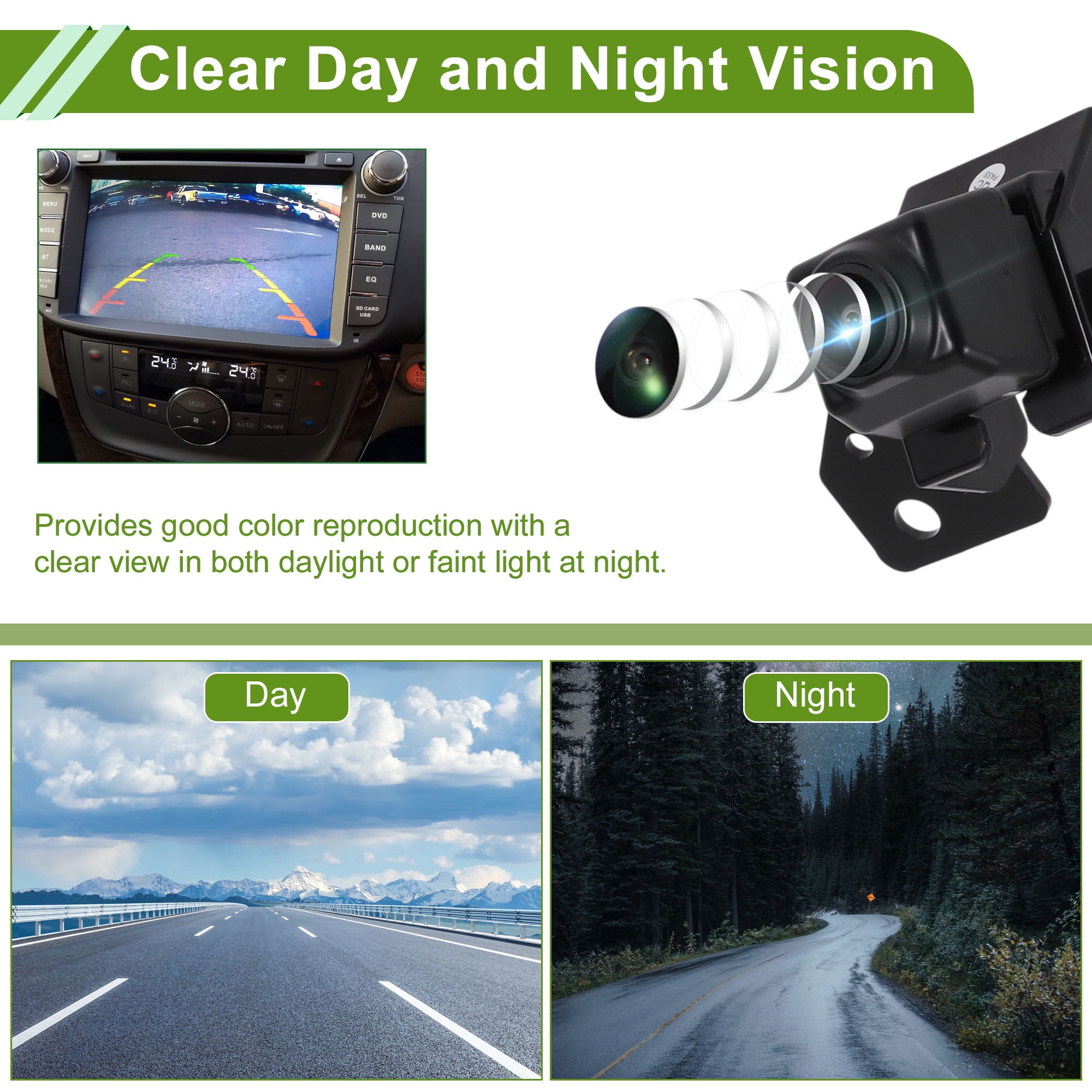 Unique Bargains Car Park Assist Rear View Backup Camera for Chevrolet Camaro 2012-2015