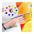 thumbnail image 5 of Palette, Round Plastic Kids and Adults Art Paint Pallet for Watercolor, Gouache, Oil Painting, Craft Professional Art Painting (3Pcs), 5 of 8